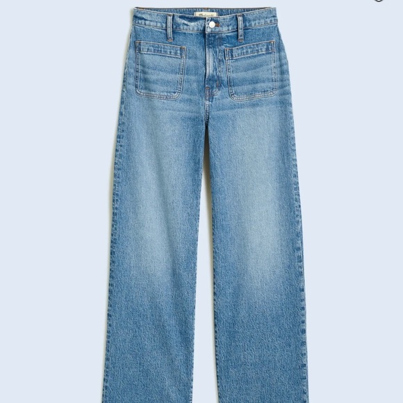 Madewell Emette wide leg patch pocket jeans 29t NWT - Picture 6 of 9